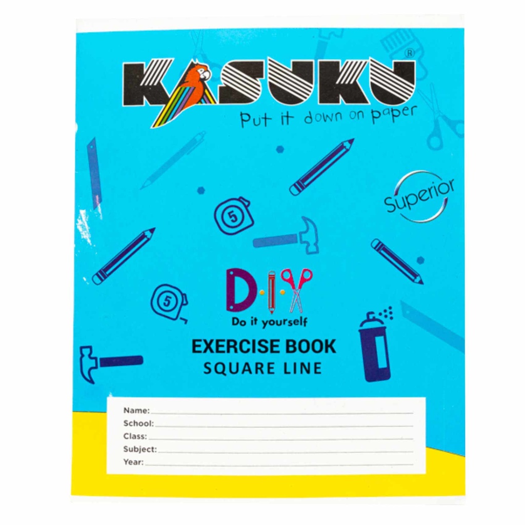 Kasuku A5 Half Inch Exercise Book 96pgs Squared