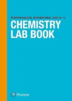 Pearson Edexcel Inter GCSE (9-1) Chemistry Lab book