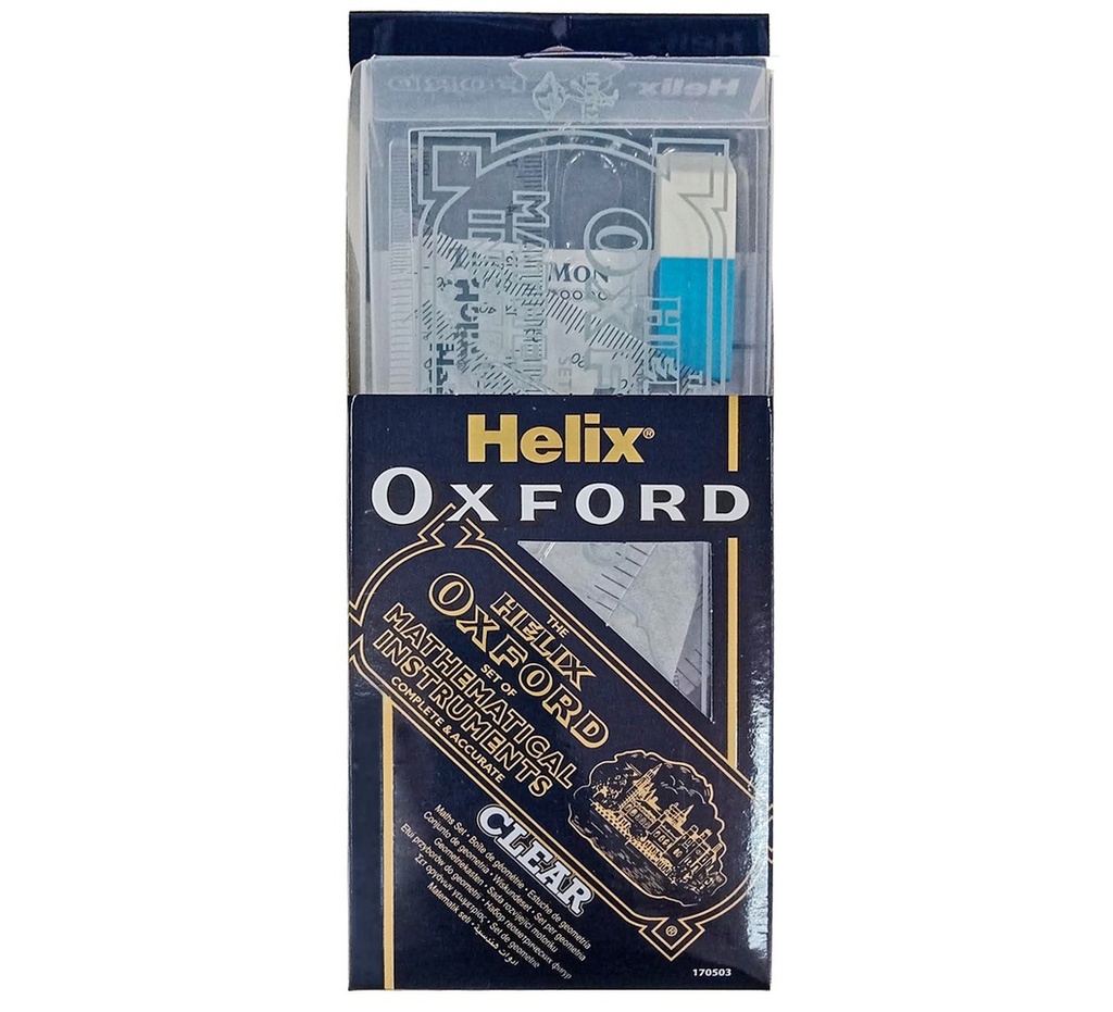 Helix Oxford Mathematical Set (Clear)